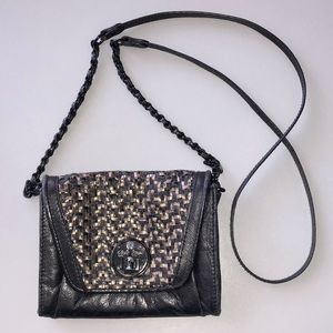 Elliott Lucca Woven Leather Crossbody